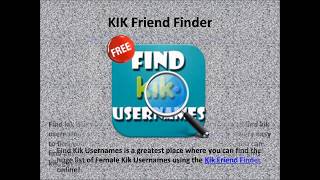 Usernames For KIK