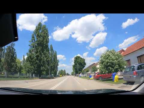 Car ride: Županja city centre towards Vukovar