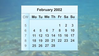 February 2002 Calendar