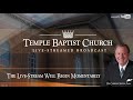 Wednesday Evening Meeting of the Temple Baptist Church