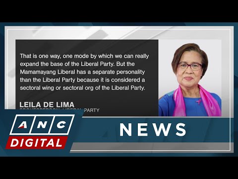 De Lima: Liberal Party's party-list will help expand our base ANC