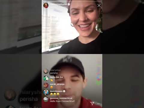 Katharine McPhee Foster’s InstaLive with Jeremy Jordan