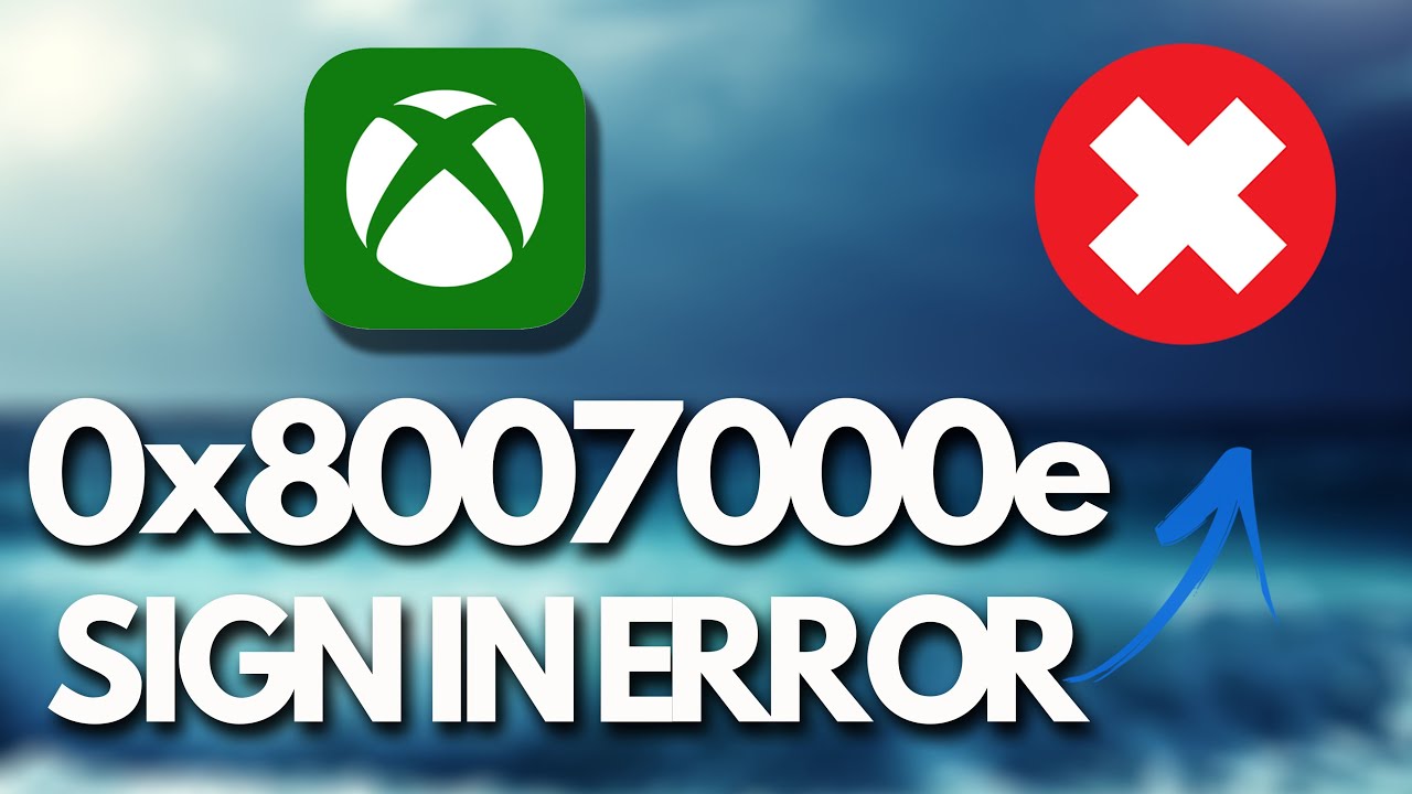 Can't Sign In To Microsoft Apps Or Xbox App Error Code 0x8007000e Something Went Wrong PC FIX✅