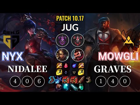 GEN Nyx Nidalee vs VIT Mowgli Graves Jungle - KR Patch 10.17