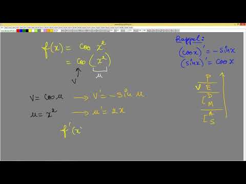75 Calculer la derivee d'une fonction trigonometrique exemple 6