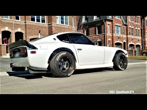INSANE RB26 240z GOING NUTS - BABY R34 GTR EPIC SOUND!!