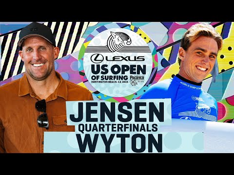Taylor Jensen vs Declan Wyton I Lexus US Open of Surfing 2025 Longboard - Quarterfinals