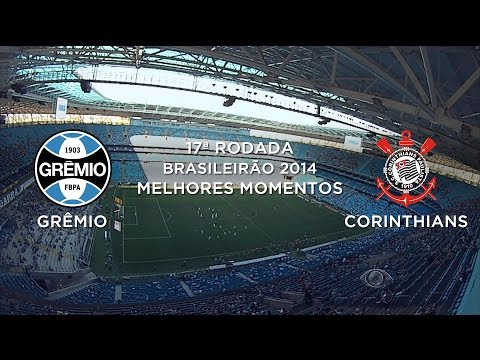 Melhores Momentos - Grêmio 2 x 1 Corinthians - Brasileirão 2014 - 24/08/2014
