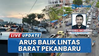 Hari Kelima Idulfitri Antrean Kendaraan di Tol Pekanbaru Padat, Pemudik asal Sumbar Menuju Riau