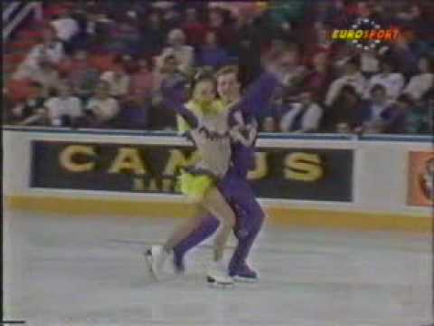 Usova & Zhulin (URS) - 1990 Worlds, Original Set Pattern (German Broadcast Feed)