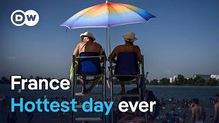 Download lagu France records hottest night and day as Europe heatwave spreads | DW News mp3
