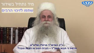 פרשת כי תבוא תשפ"ד – הכרת הטוב או כפיות טובה? מאת כ"ק האדמו"ר מרחלין שליט"א (חסידות רחלין) - התמונה מוצגת ישירות מתוך אתר האינטרנט יוטיוב. זכויות היוצרים בתמונה שייכות ליוצרה. קישור קרדיט למקור התוכן נמצא בתוך דף הסרטון