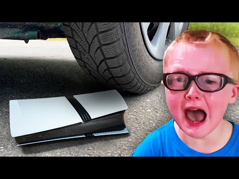 mom CRUSHES PS5 with car, then..