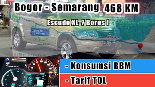 Konsumsi BBM Escudo XL-7 Matic Dan Tarif Tol Dari Bogor Ke Semarang