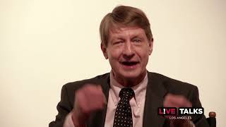P.J. O'Rourke with Annabelle Gurwitch at Live Talks Los Angeles