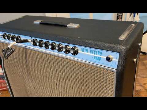 1968-69 Fender Twin reverb vintage JBL speaker amp cabinet •VIDEO• image 17