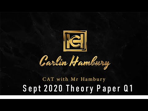 NSC CAT Theory Exam | Grade 12 | Sept 2020 Question 1