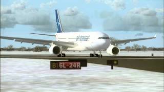 FS2004 - Air transat A330-200 landing at Montreal