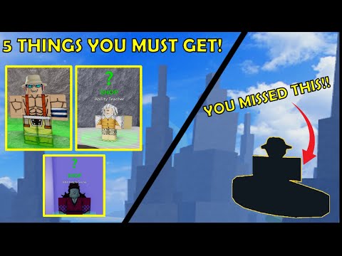 5 THINGS you MUST GET Before Going to THE SECOND SEA in BloxFruits
