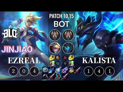 BLG Jinjiao Ezreal vs Kalista Bot - KR Patch 10.15