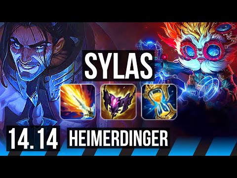 SYLAS vs HEIMERDINGER (MID) | 68% winrate, Legendary, 17/4/5 | NA Master | 14.14