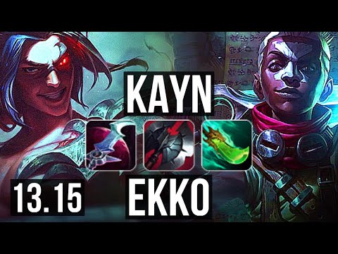 KAYN vs EKKO (JNG) | 2.9M mastery, 9/2/14, 1200+ games, Dominating | EUW Challenger | 13.15