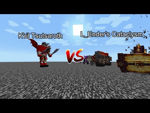 K'ril Tsutsaroth vs L_Ender's Cataclysm  Minecraft  Mob Battle