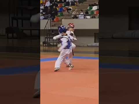 Nice Taekwondo Headshot | Kids Taekwondo Competition