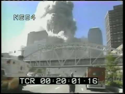 WCBS West St WTC1 Collapse