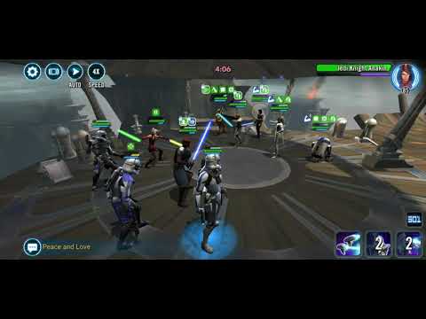 SWGOH 5* G11 General Skywalker Owning a Relic 7 Padme Team. Arena Viable