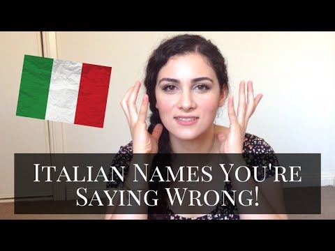LEARN ITALIAN: How to Pronounce Italian Names (Part 1)