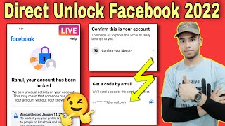 How to unlock facebook locked account without identity 💯 | facebook locked how to unlock 2022
