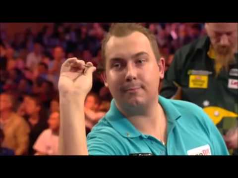 Kim Huybrechts great 132 checkout vs Simon Whitlock - European Darts Championship 2012