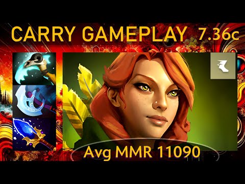 ✨ 7.36c Cty Windranger |KDA - 36 KP - 80%| Carry Gameplay - Dota 2 Top MMR