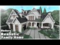 BLOXBURG: Realistic 2-Story Family Home Speedbuild | Roblox House Build