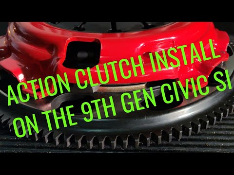 INSTALLING THE NEW ACTION CLUTCH AND REINSTALLING THE TRANSMISSION ON THE 9TH GEN SI Honda Civic si
