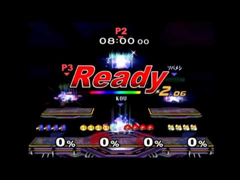 CrazyHand 2015 WINTER Doubles LQF - Kounotori(P1) + Sobameshi(P4) vs. Shippu(P2) + Nanashi(P3)