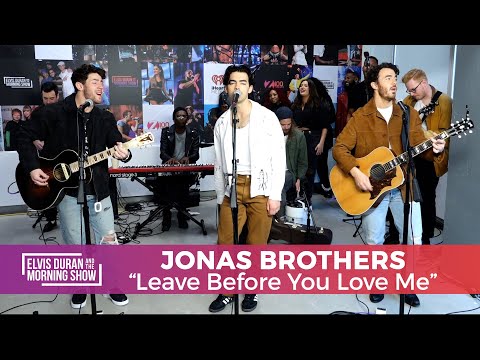 Jonas Brothers - \Leave Before You Love Me\ | Elvis Duran Live