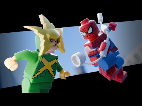 Spider-Man Vs Electro | LEGO Blender 3D Animation | 4K