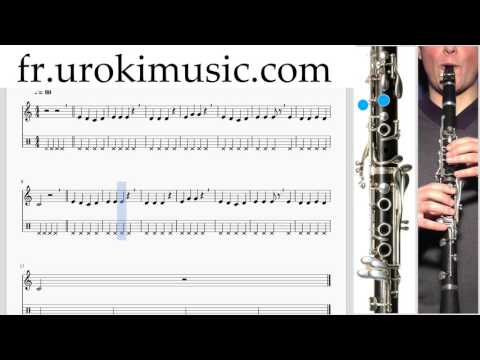 Cours de Clarinette C#1 S#1 L#14  Partitions Mélodie Сhansons Tuto Comment Jouer Tab Tablature