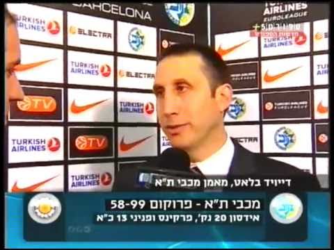 Euroleague 2010/2011, Week 6: Maccabi Tel Aviv - Prokom Gdynia (Quotes)