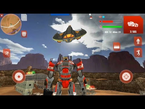 ► City Robot Battle | Royal Robots Battleground Ep #4 | Naxeex | ROBOT FIRE TRUCK, ROBOT MUSCLE CAR