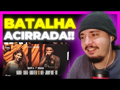 (RIVALIDADE 🔥) JHONY MC, NEO E MT X MARIA ZN, SOFIA E GRAFITEH - GRUPO A - 1° RODADA | REACT BAUEB