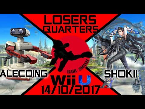 Bair Smash 17 Losers Quarters - Alecding (R.O.B.) Vs. BS | Shokii (Luigi, Bayonetta) - Smash Wii U