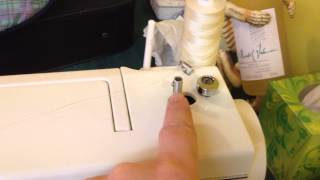 Janome New Home Sewing Machine Model 106 how to thread