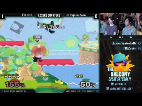 Melee @ the Balcony 83 - Losers Quarters ft. Pajama Sam (Falco) VS Franz (Doctor Mario)