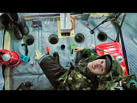 ЗИМНЯЯ РЫБАЛКА С ПАЛАТКОЙ И КОМФОРТОМ