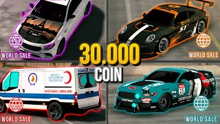 30.000 COİNLE WORLD SALE'DEN 30 ARABA ALDIM HESAP DİZDİM !! | Car Parking Multip