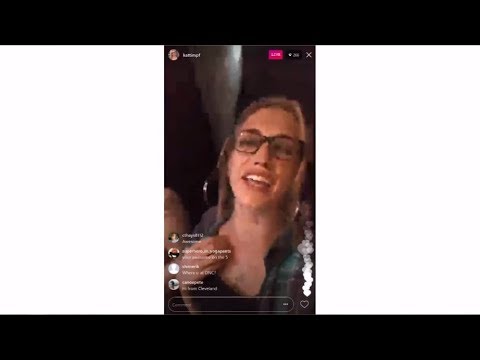 08-06-17 Kat Timpf in Cellphone Video - Good Charlotte 'The Anthem'