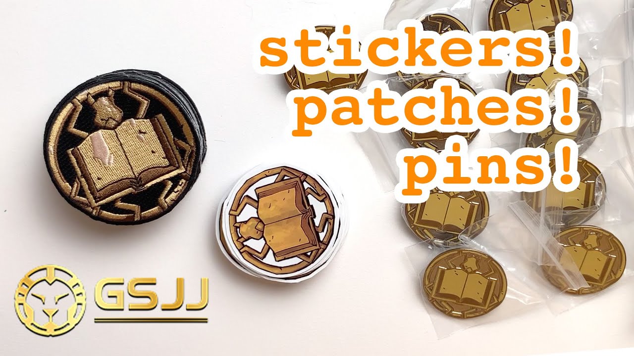 Custom-made Enamel Pins, Patches & Stickers!!